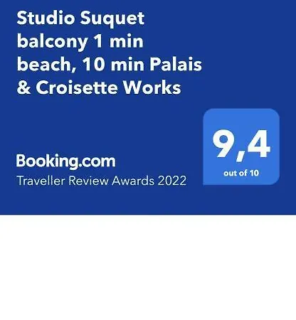 Apartment Suquet Balcony 1 Min Beach, 10 Min Palais & Croisette Works